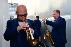 Музыканты перед началом концерта на Международном джазовом фестивале Koktebel Jazz Party - 2021 в Крыму