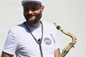 Джазовый музыкант, композитор, основатель оркестра SG BIG BAND Сергей Головня на фестивале Koktebel Jazz Party